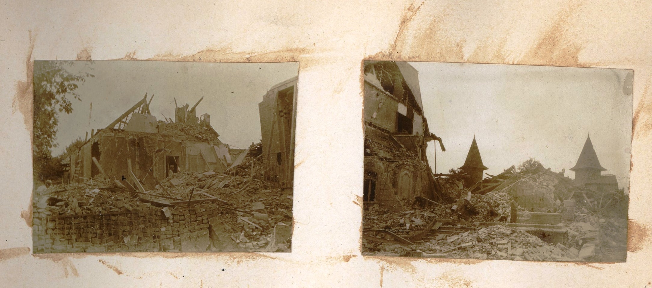 Maisons de Compiègne (Oise) détruites. Album photographique d’Ennemond Trillat. 1915. Archives nationales, 700AP/14/PA_334