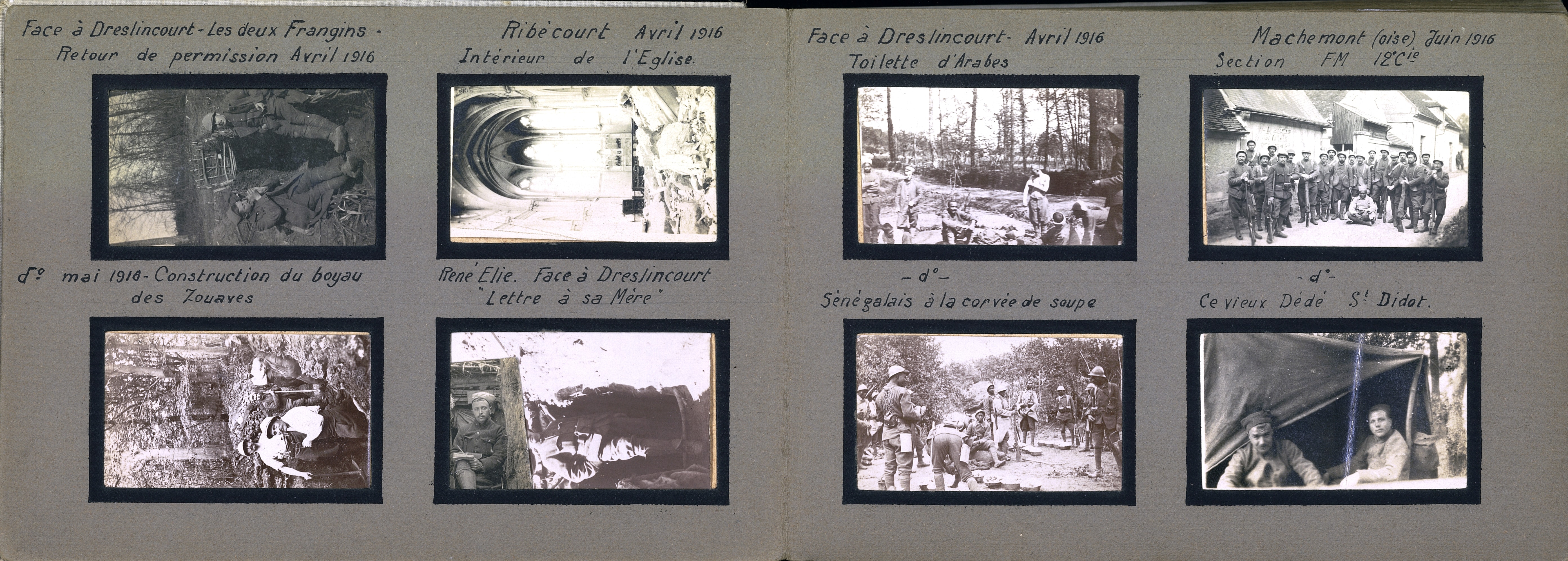 Album photographique de Léon Ballens, 2e Zouaves. 1916-1919. Archives nationales, 700AP/18/PI_041