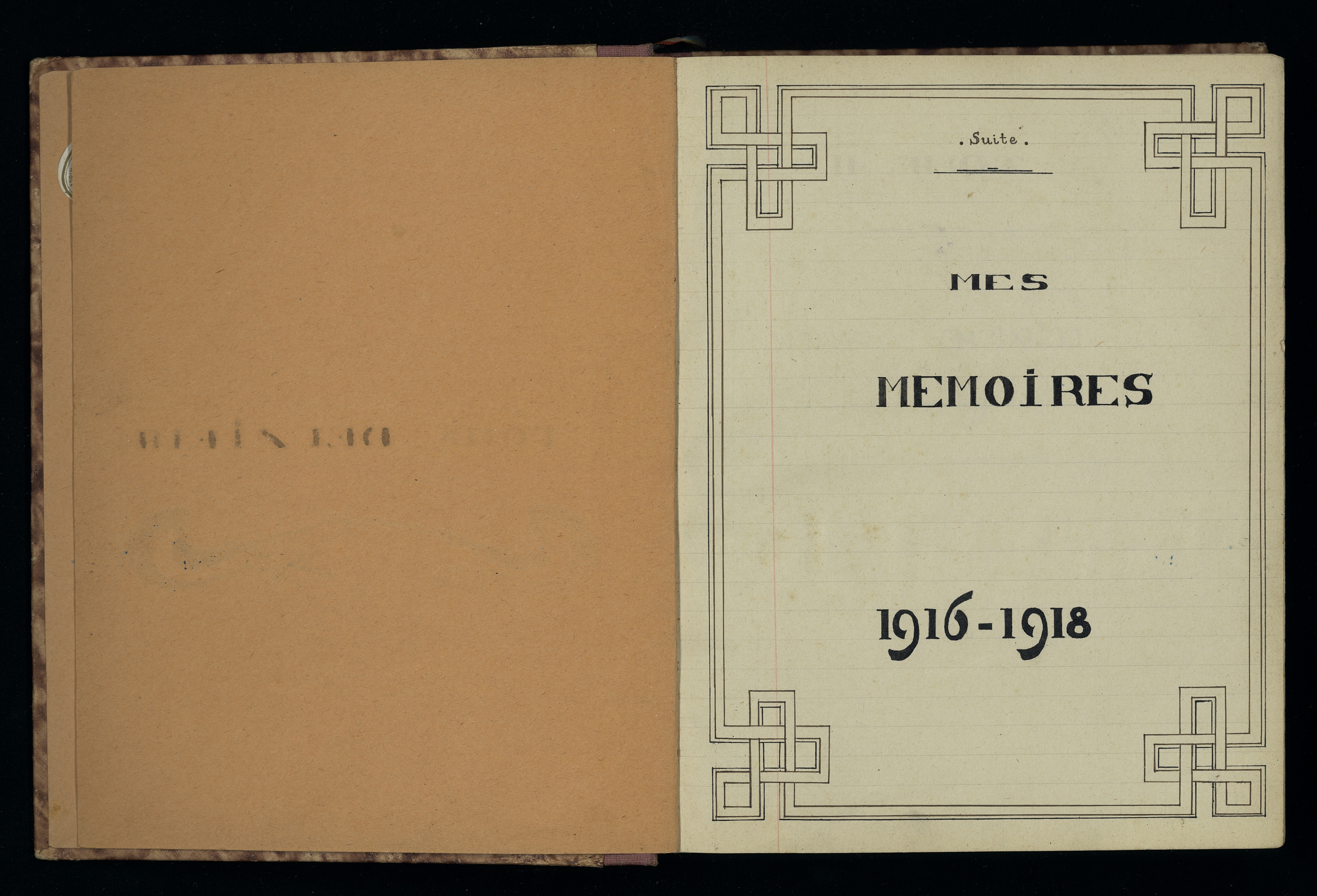 Carnet de souvenirs « Mes mémoires 1914-1918 », par Fernand Maiset, 156e RI. Archives nationales, 700AP/11/PA_251