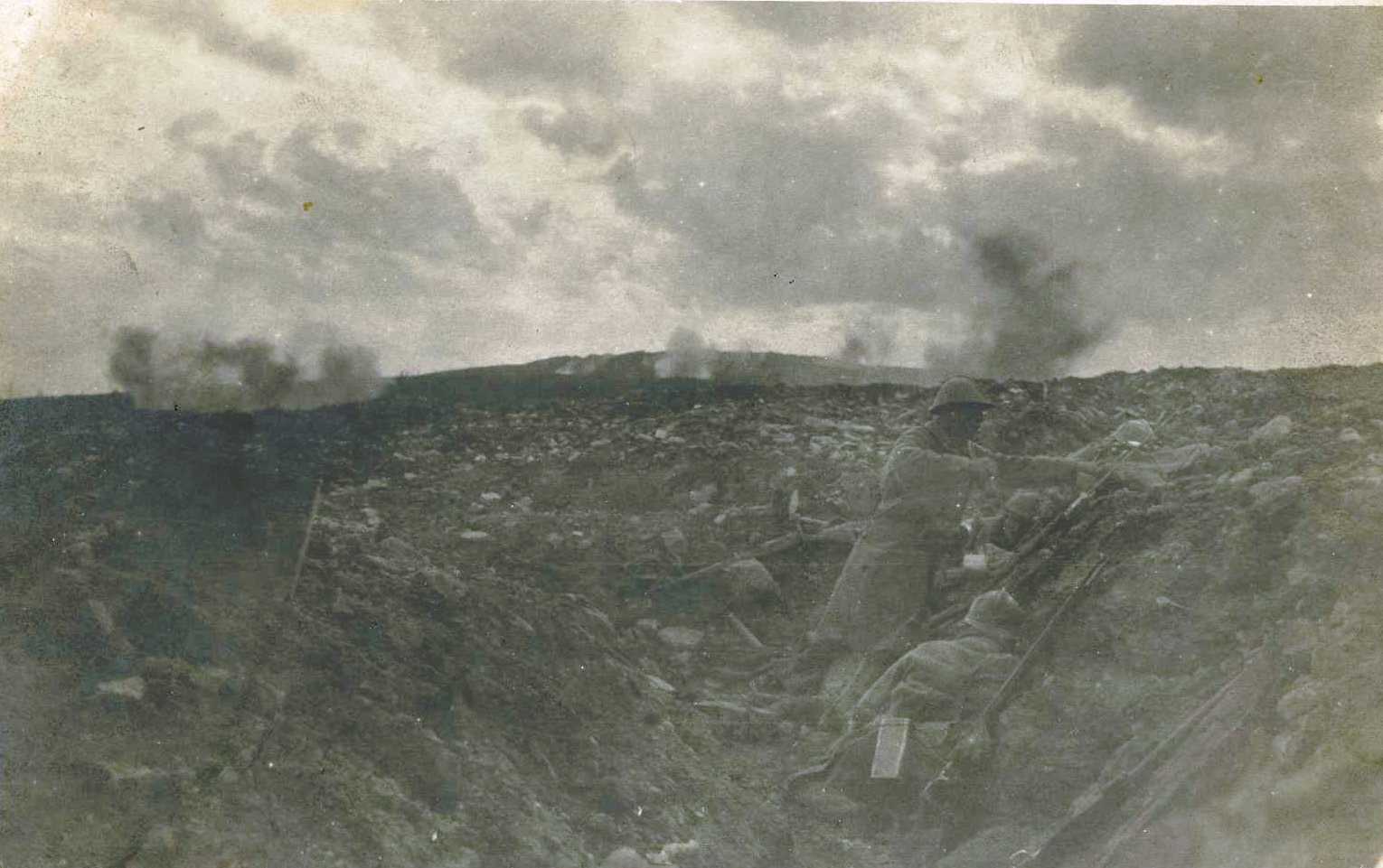 Soldats au front. Photographie d’Alfred Loustalot, 103e RI. Sans date. Archives nationales, 700AP/5/PA_114